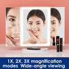 BeautyMirror™ | Trifold Make-Up Spiegel Met Driekleurige LED Verlichting