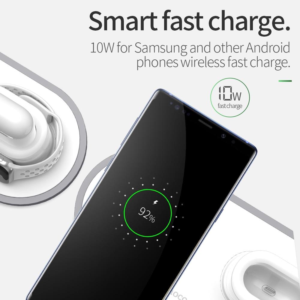 3 in 1 Qi Wireless Charger Pad + Fast Charge