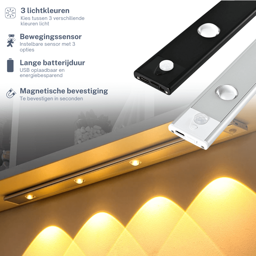 SensorGlow™ LED-lampjes - Moeiteloze verlichting (1+1 Gratis)