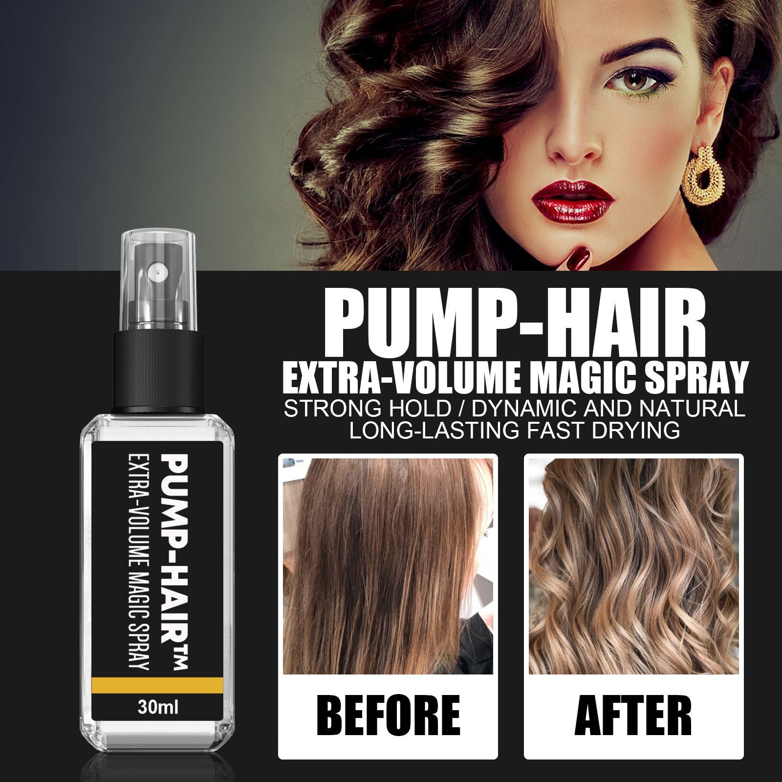 Pump-Hair™ Instant Repair Serum voor gespleten haarpunten! - Voller & Langer haar (1+2 Gratis)