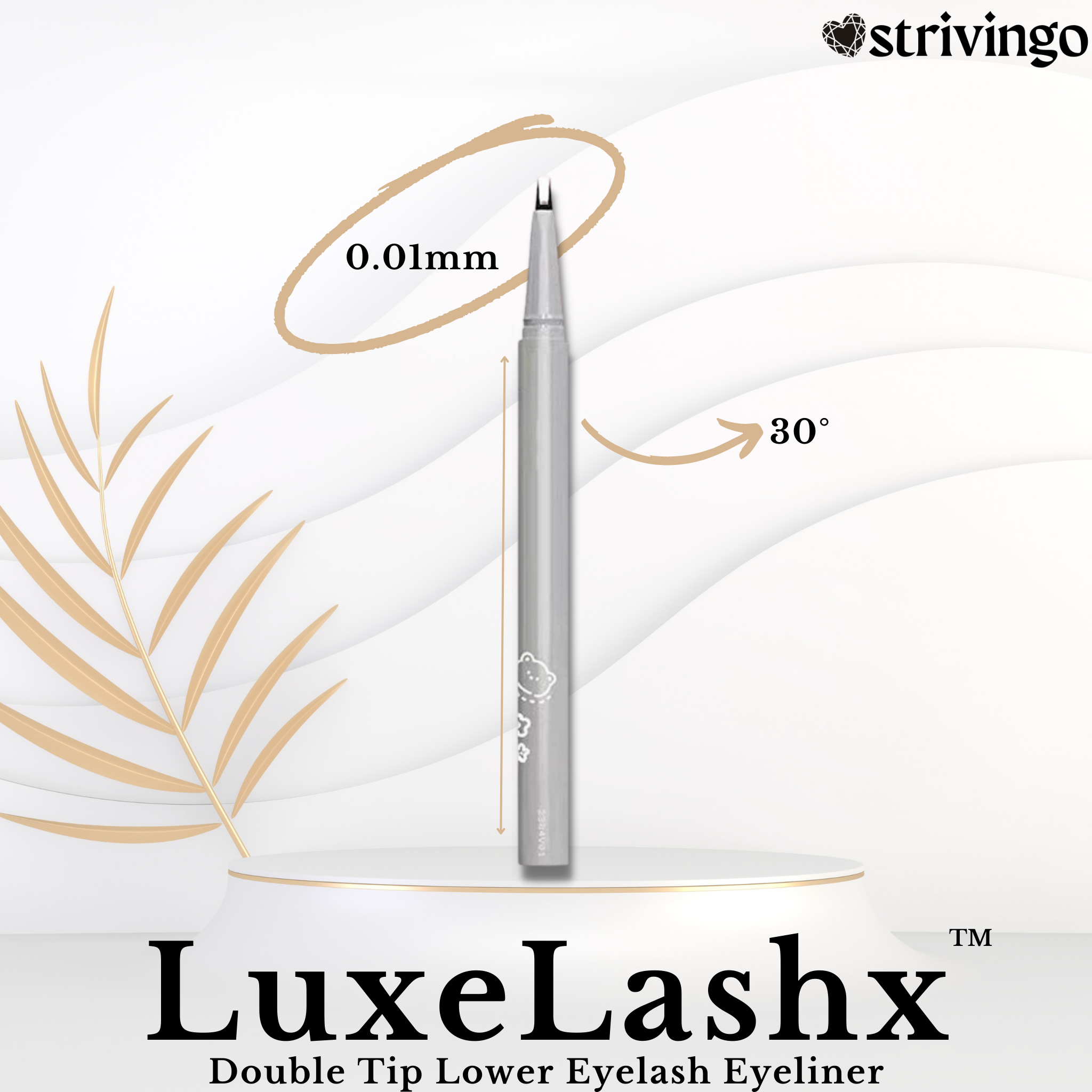 LuxeLashx™ Dubbele Tip Onderste Wimper Eyeliner (1+1 GRATIS)